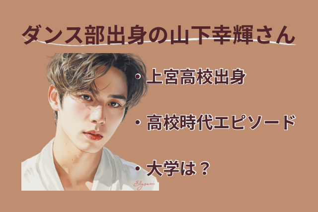 山下幸輝さんのイメージ画像と記事の紹介
